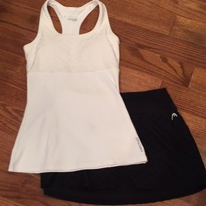 Head tennis bundle top XS, skirt Small